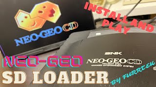 Neo-Geo SD Loader Install and Play (Top Loader)