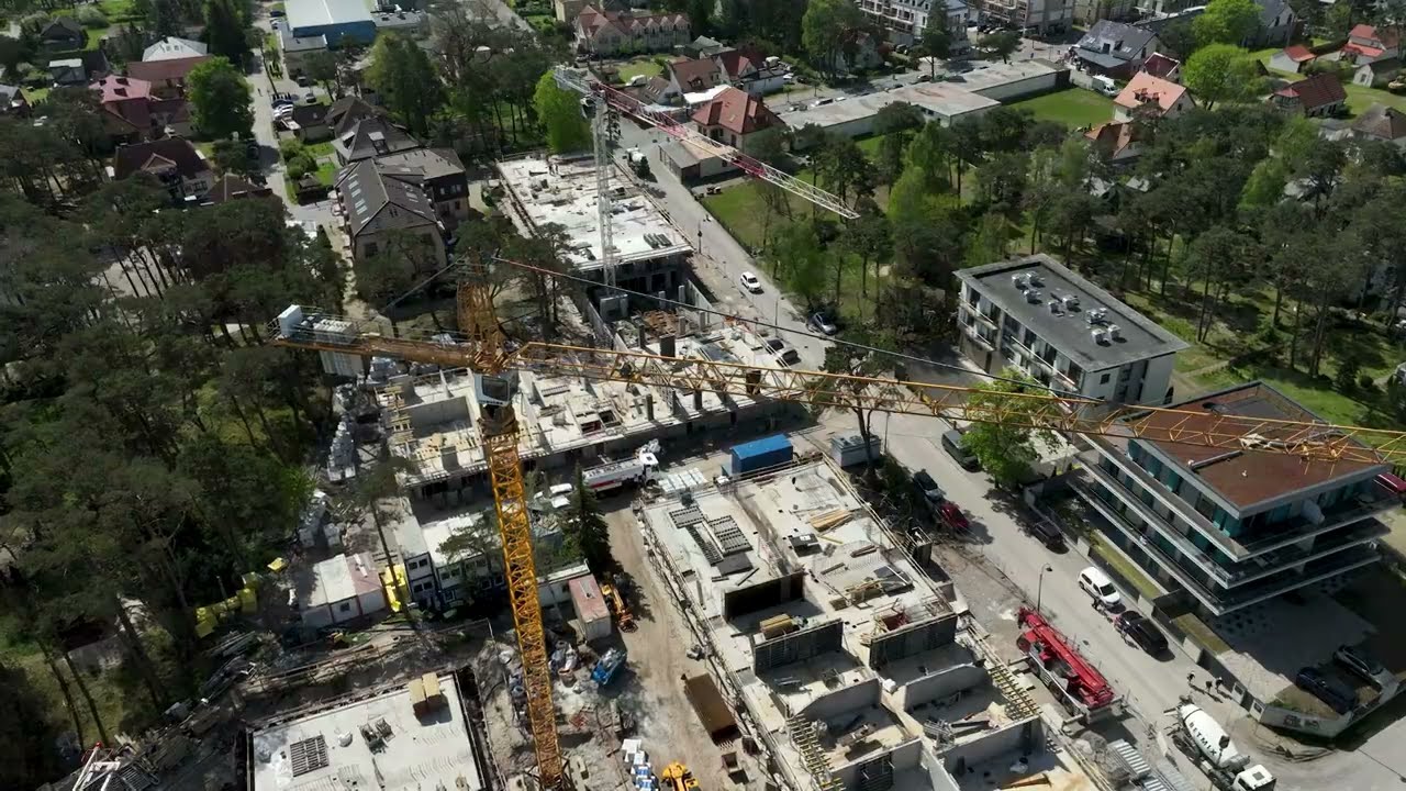 Rezydencja Niechorze II - budowa z lotu ptaka