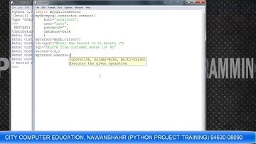 Python Delete Data (Row) from MYSql (MariaDB)