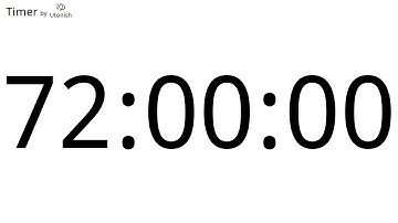 72 Hour Countup Timer