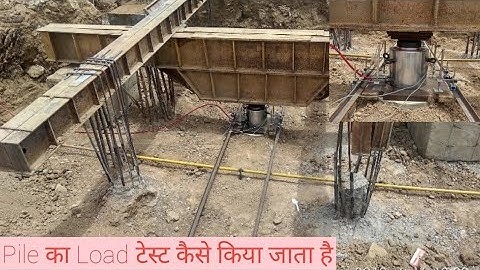 Vertical load test in pile