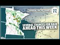 Rain chances stack up across Minnesota this week