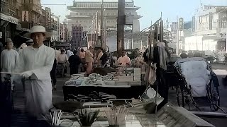 China, Peking (Beijing) 1930s in color [60fps, Remastered] w/added sound