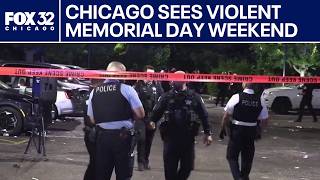 Violent Memorial Day weekend in Chicago results in dozens shot, police officers injured
