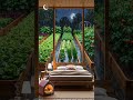 Rainy Night in the Garden – Cozy Room &amp; Soft Piano for Peaceful Sleep | Moon Melody #shorts