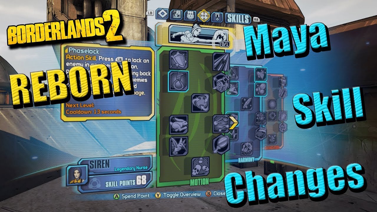 borderland 2 สกิล  2022 Update  Borderlands 2 Reborn - Maya Skill Tree Changes