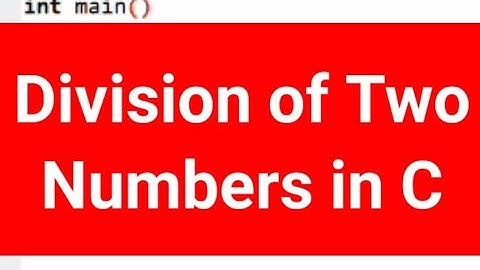 #5 C Program to Divide Two Numbers | C Programming #shorts