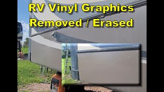 RV Vinyl Graphics Removal / Erased