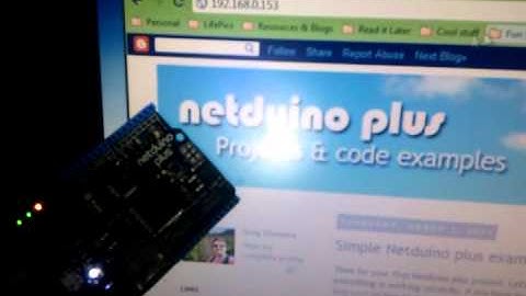 Netduino plus Web Server tutorial