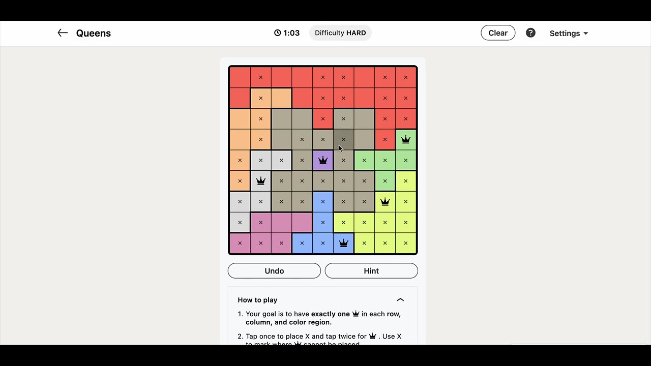 LinkedIn Games - Queens #325