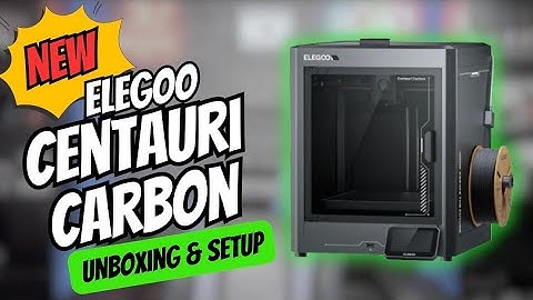 Elegoo Centauri Carbon Unboxing and Setup | Elegoo