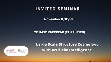 Tomasz Kacprzak -  Large Scale Structure Cosmology with Artificial Intelligence