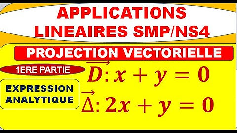 Projection vectorielle[endomorphisme idempotent] #1