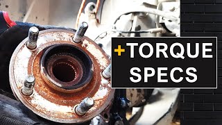 Dodge Avenger Wheel Hub/Bearing (With Torque Specs)