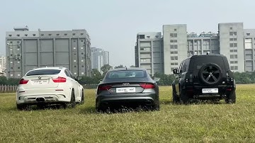 Toyota supra in Ptown along with Defender James bond edition| Bmw X6 M | Audi RS7 v8 | 