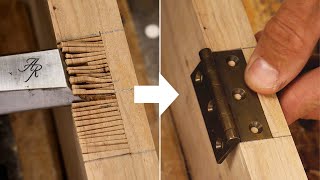 Installing Butt Hinges // Chisel Vs. Router