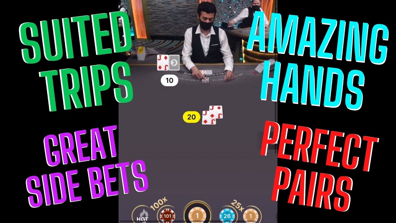 SUITED TRIPS ON MY LAST 5 BUCKS - AMAZING SUITED THREE OF A KIND ON MOBILE BLACKJACK ON THE GO