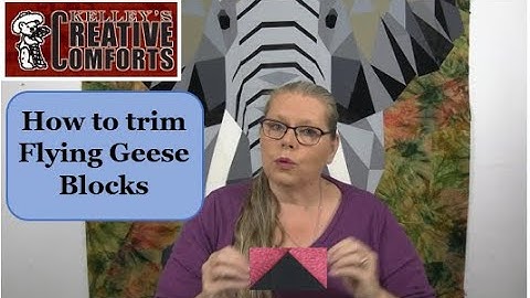 How to trim Up Flying Goose Block