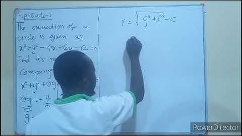 How to find the radius of a circle from the equation of a circle | Coordinate geometry 2 | Episode 2