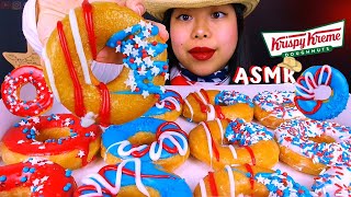 ASMR KRISPY KREME DONUTS, STRAWBERRY CREAM, POP ROCKS Mukbang EATING SOUNDS No Talking Cowgirl ASMR