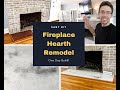 Fireplace hearth makeover  diy granite or stone remodel