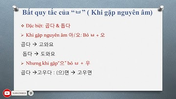 Động tính từ bất quy tắc trong tiếng Hàn (P2) | Tiếng Hàn Tổng Hợp Sơ Cấp 1 #22
