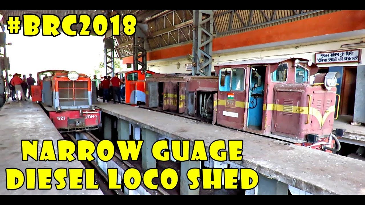 Narrow Gauge DIESEL LOCO Shed & Workshop Visit : IRFCA CONVENTION #BRC2018 Rail Vlog