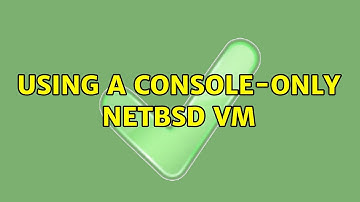Using a Console-only NetBSD VM