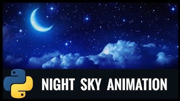 Good night animation with python | #pyGuru