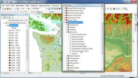 ArcGIS 10   ArcMap   DEM Extract Elevations   YouTube