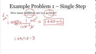 Example Problem 1 - Metric System