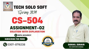 CS504 Assignment 2 Solution Spring 2024 || CS504 Assignment 02 solution 2024 By Sohail