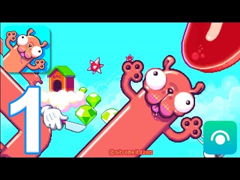 Silly Sausage in Meat Land - Gameplay Walkthrough Part 1 - Levels 1-10 (iOS, Android)