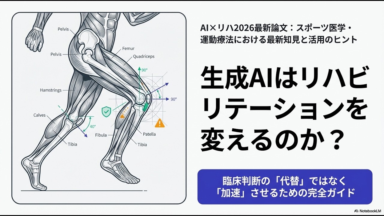 AI×リハ2026最新論文】 生成AIはリハビリテーションを変えるのか