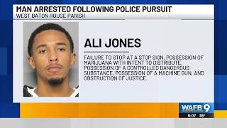 Man arrested following brief pursuit in West Baton Rouge Parish, police say
