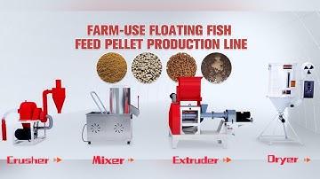 Farm-use Floating Fish Feed Pellet Production Line