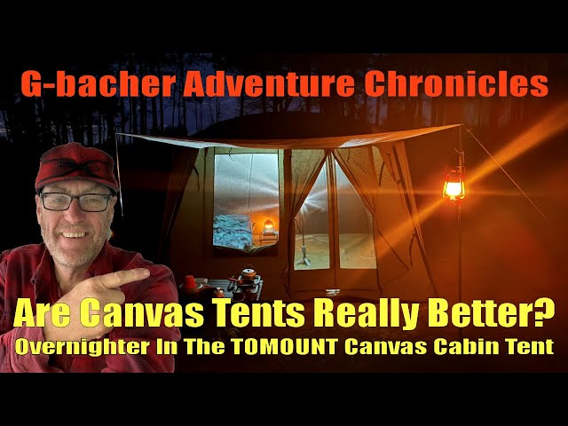 Tomount Canvas Hot Tent: Wild Overnight Camping Adventure - YouTube