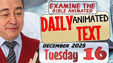 JW DAILY ANIMATED TEXT 🔵DO NOT NEGLECT YOUR HEALTH ✅ EXAMINE THE BIBLE ANIMATED