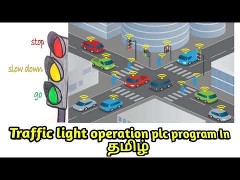 Traffic light plc ladder program Schneider plc in tamil - YouTube