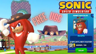 UNLOCKING SERIES KNUCKLES AND SPEEDING UP TO GET THE NEW FREE UGC! (Sonic Speed Simulator)