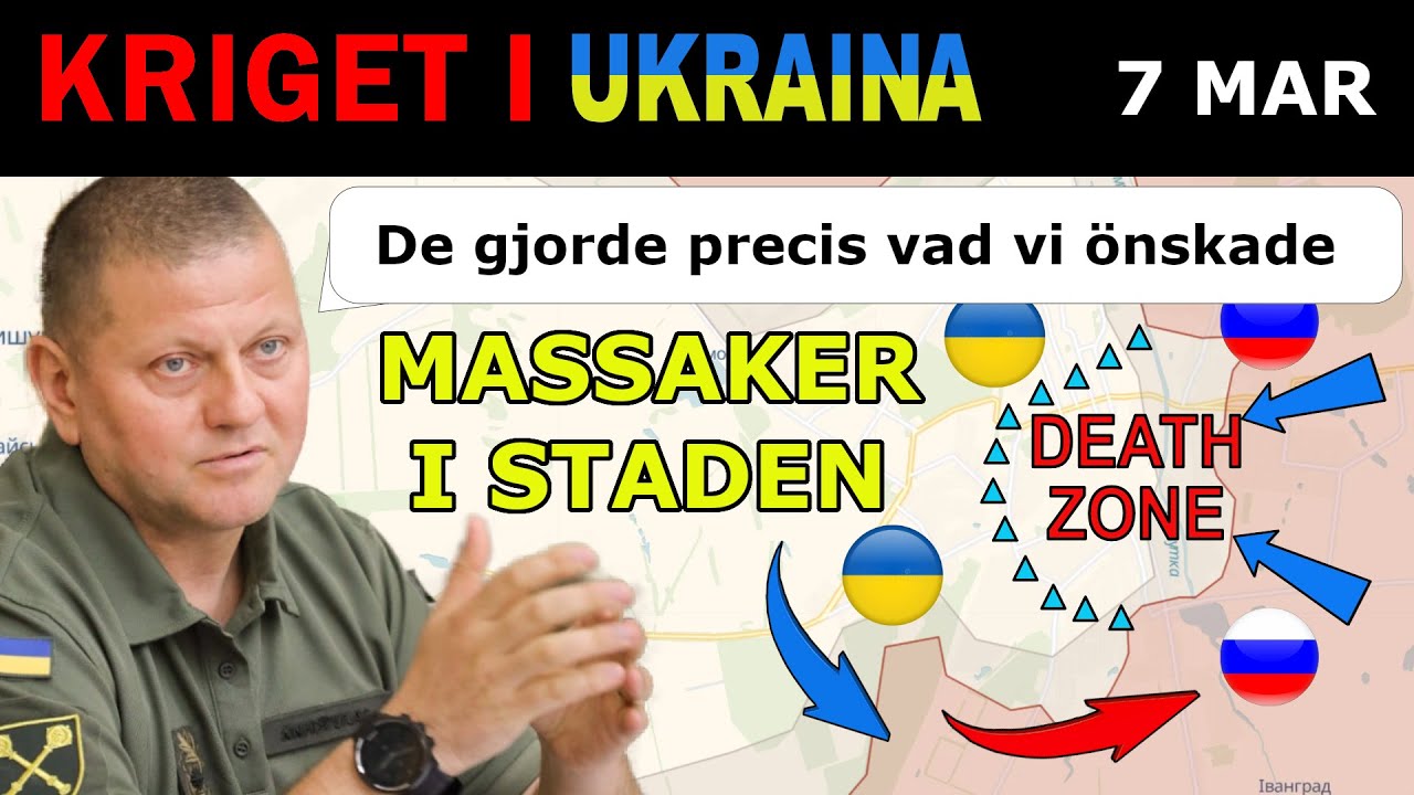 7 Mar: INTRÄNGDA: Tvingade DELTA I INNERSTADSTRIDER MED STORA FÖRLUSTER | Kriget i Ukraina förklaras