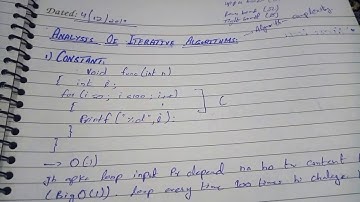 Analysis of Iterative Algorithm Part 1