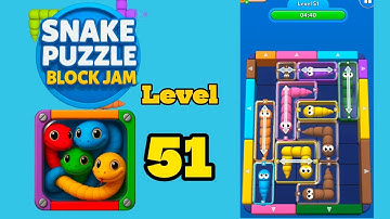 Snake puzzle block jam level 51 solution walkthrough 
