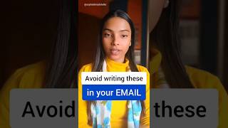 Avoid writing these in your EMAILS  #shorts #youtubeshorts #shortsvideoviral #shortsvideo