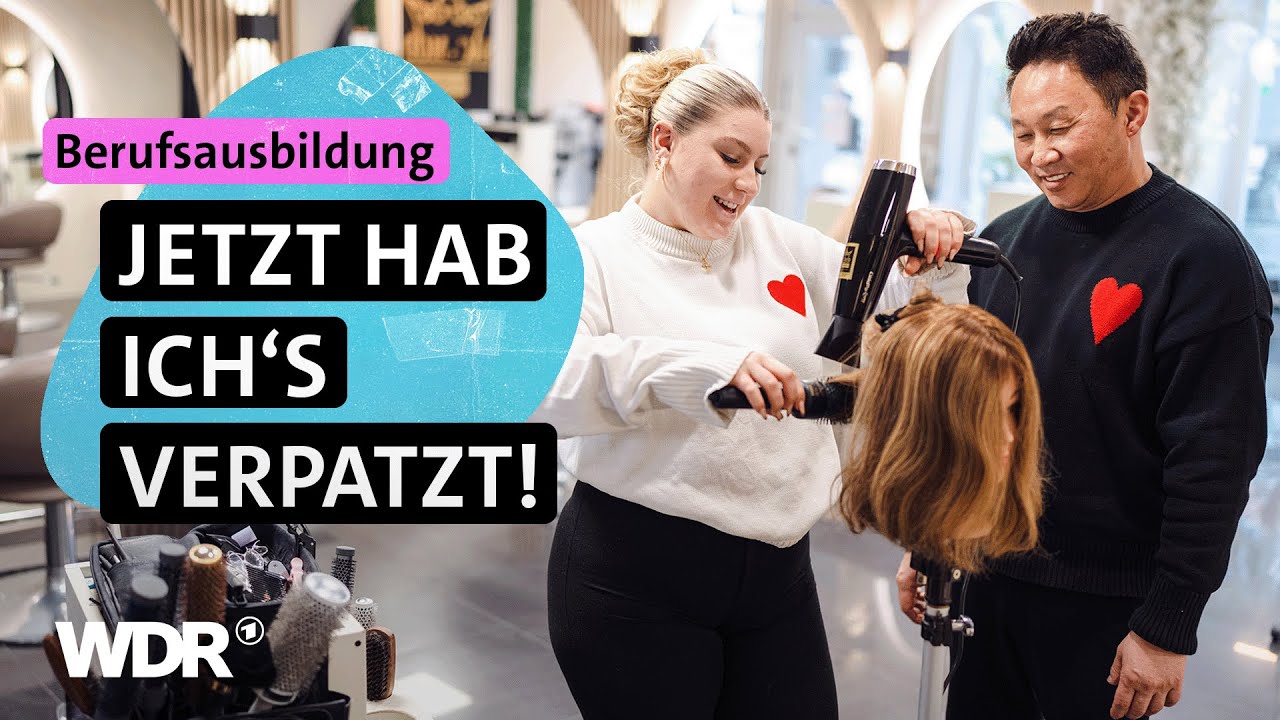 Chef im Nacken: Friseur-Azubi Denise versucht, ruhig zu bleiben | Azubi Storys | S01/E02 | WDR