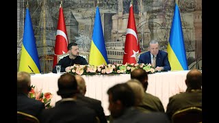 Cumhurbaşkanımız Erdoğan, Ukrayna Devlet Başkanı Zelenski ile ortak basın toplantısı gerçekleştirdi.