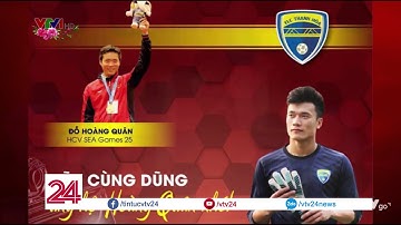 Đấu giá đôi găng tay thủ môn Bùi Tiến Dũng sử dụng tại VCK U23 Châu Á | VTV24