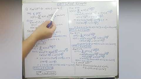 Discrete Fourier Transform (DFT) introduction with solved example