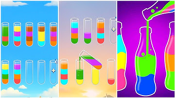 Water Sort Puzzle Gameplay 6, Android Games ios Walkthrough Simulator Think Brain Puzzle
