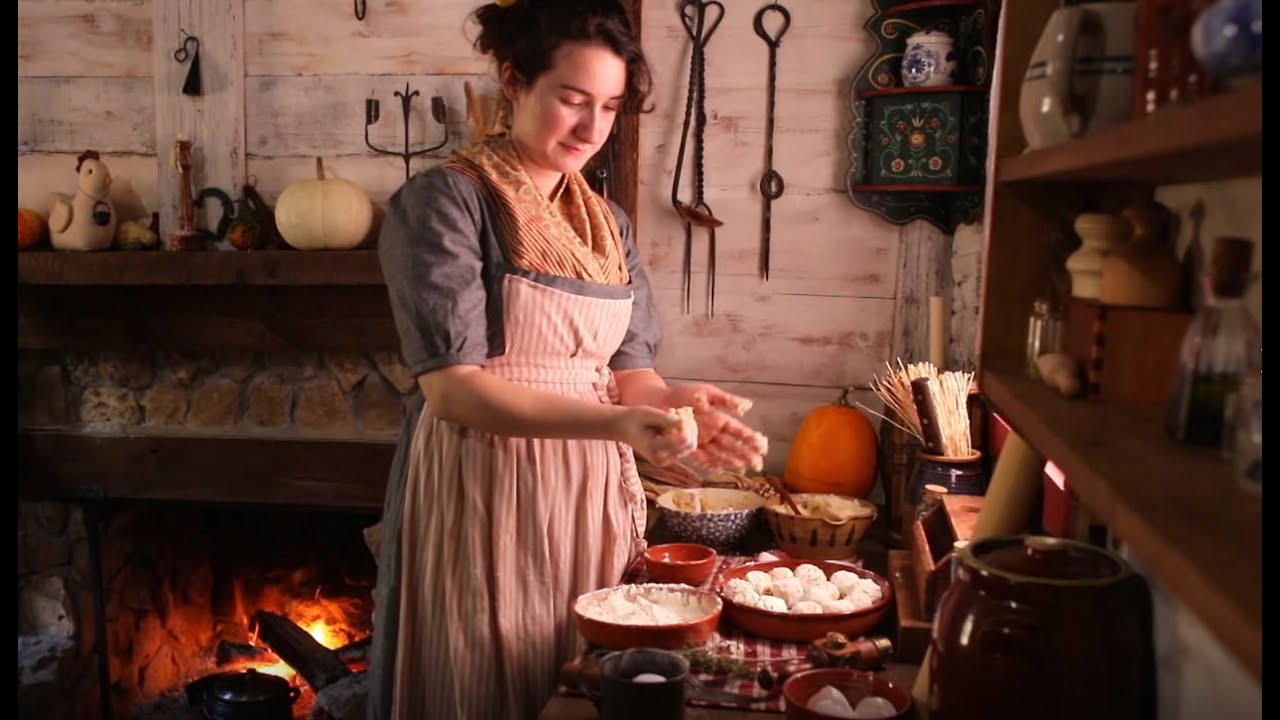 Winter Cooking From the 1820s Fried Mashed Potatoes & Duck |ASMR Real Historic Recipes|